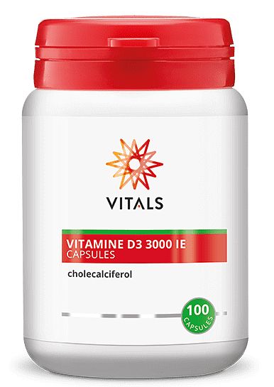 Foto van Vitals vitamine d3 3000 ie capsules