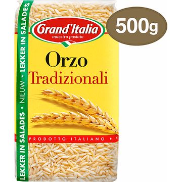 Foto van Grand'sitalia orzo tradizionali 500g aanbieding bij jumbo | 2 verpakkingen pasta tradizionali of half volkoren a 500 gram of sugocasa a 690 gram