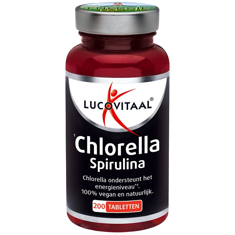 Foto van Lucovitaal chlorella & spirulina tabletten
