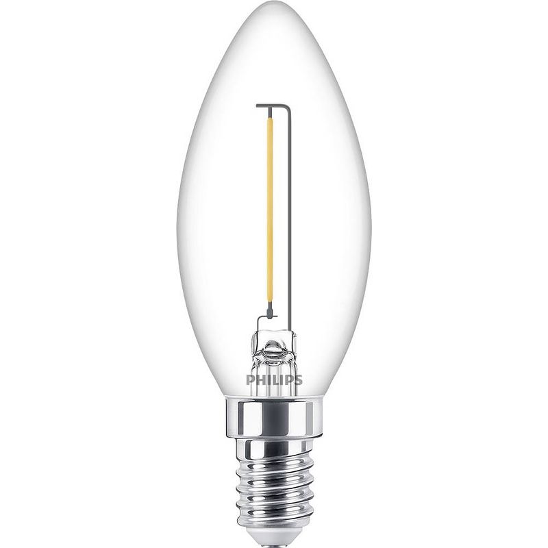 Foto van Philips lighting 76421000 led-lamp energielabel f (a - g) e14 kaars 1.4 w = 15 w warmwit (ø x l) 3.5 cm x 9.7 cm 1 stuk(s)