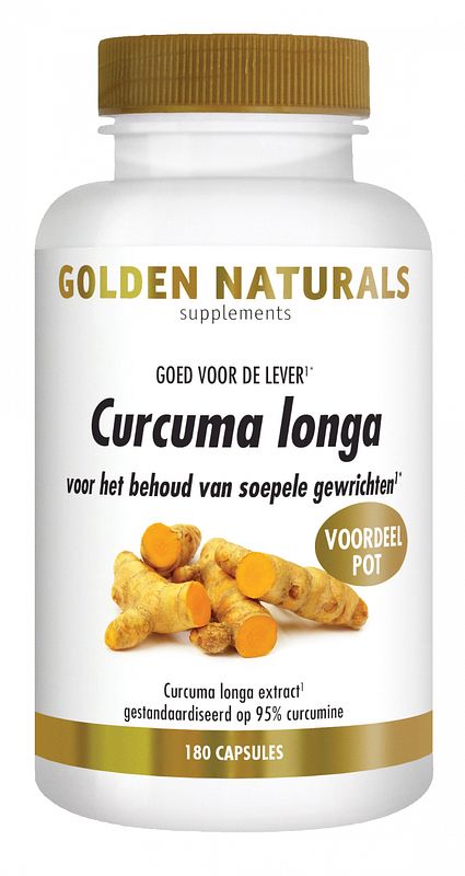 Foto van Golden naturals curcuma longa capsules