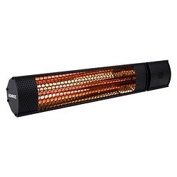 Foto van Vonroc heater marsili 2000w - 2 warmteniveaus - zwart - lowglare element - met afstandsbediening