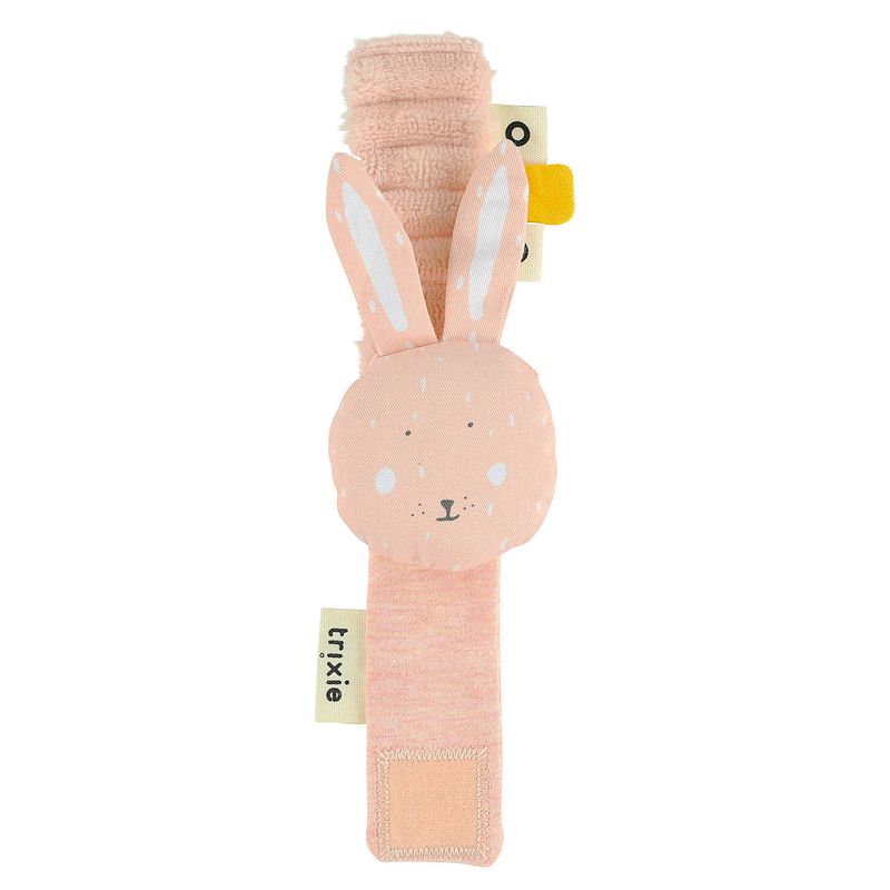 Foto van Trixie polsrammelaar mrs. rabbit 19 x 6 cm roze