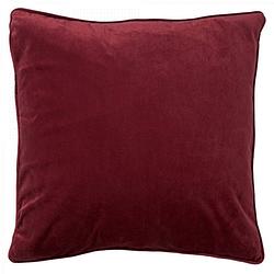 Foto van Dutch decor finn - kussenhoes velvet merlot 60x60 cm - rood - rood