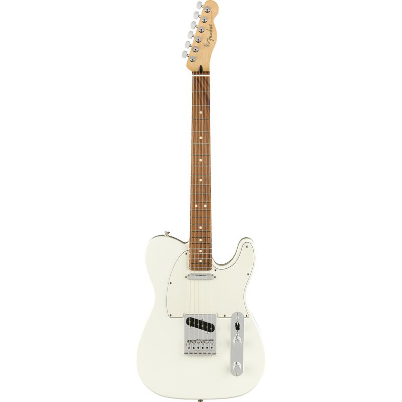 Foto van Fender player telecaster polar white pf