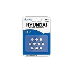 Foto van Hyundai - alkaline lr43 knoopcel batterijen - 10 stuks