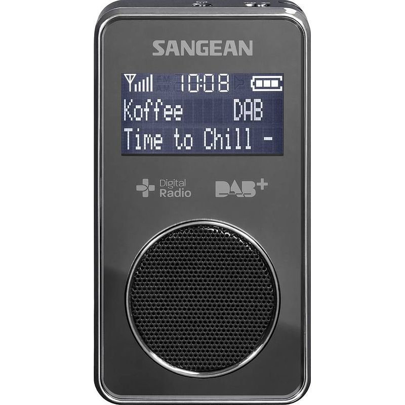 Foto van Sangean dpr-35 zakradio dab+, vhf (fm) herlaadbaar zwart