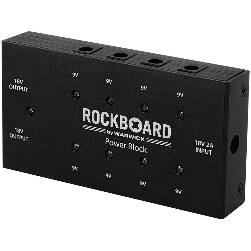 Foto van Rockboard power block multi power supply multi-voeding voor effectpedalen