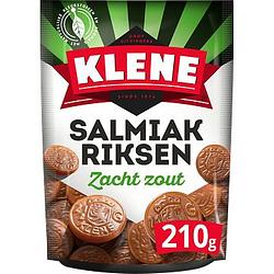 Foto van Klene salmiakriksen zoute drop zak 210g bij jumbo