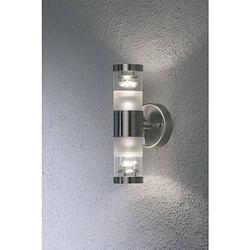 Foto van Konstsmide bolzano 7595-000 buitenlamp (wand) halogeen gu10 70 w rvs