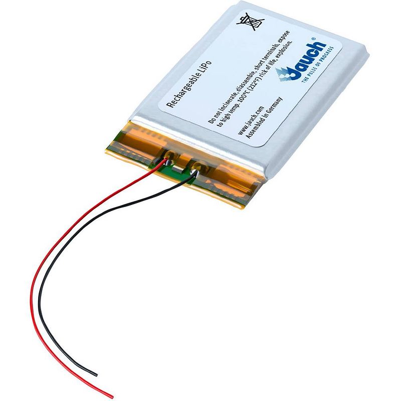 Foto van Jauch quartz lp503759ju speciale oplaadbare batterij prismatisch kabel lipo 3.7 v 1350 mah