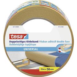 Foto van Tesa universal 56172-00003-11 dubbelzijdige tape wit (l x b) 25 m x 50 mm 1 stuk(s)