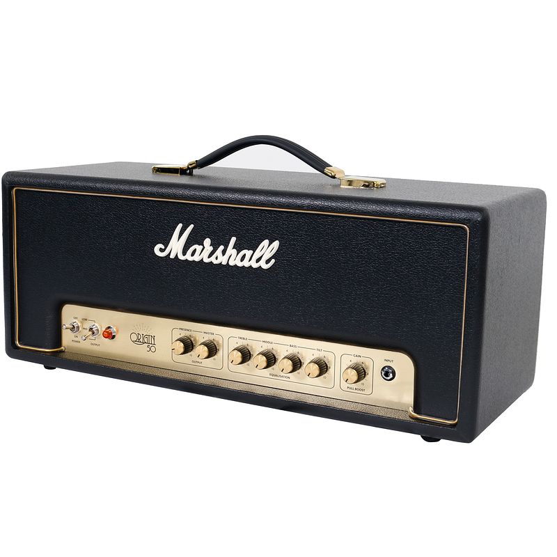 Foto van Marshall origin50h 50 watt head buizen gitaarversterker