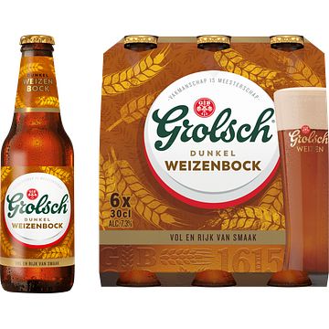 Foto van Grolsch weizen bock fles 6x330ml aanbieding bij jumbo | 2e halve prijs