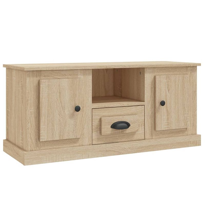 Foto van Vidaxl tv-meubel 100x35,5x45 cm bewerkt hout sonoma eikenkleurig