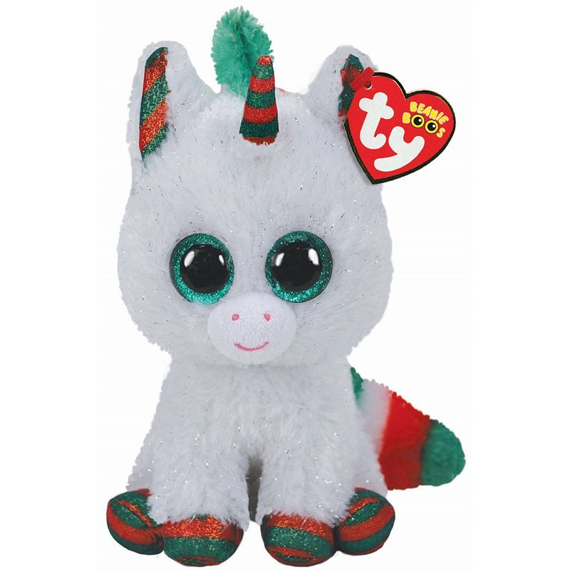 Foto van Ty beanie boo's christmas unicorn 15cm