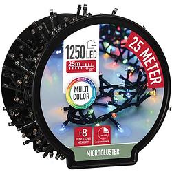 Foto van Decorativelighting micro cluster met haspel - 1250 led - 25 meter - met timer - multicolor