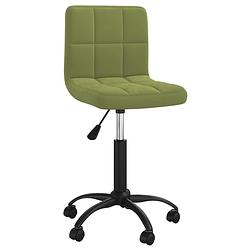 Foto van The living store verstelbare eetstoelen - fluweel - 40 x 47 x (76-87.5) cm - lichtgroen