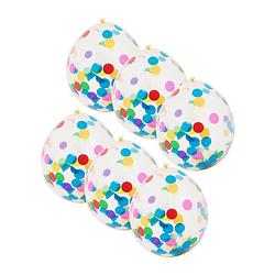 Foto van Ballon confetti - multikleur - set van 6