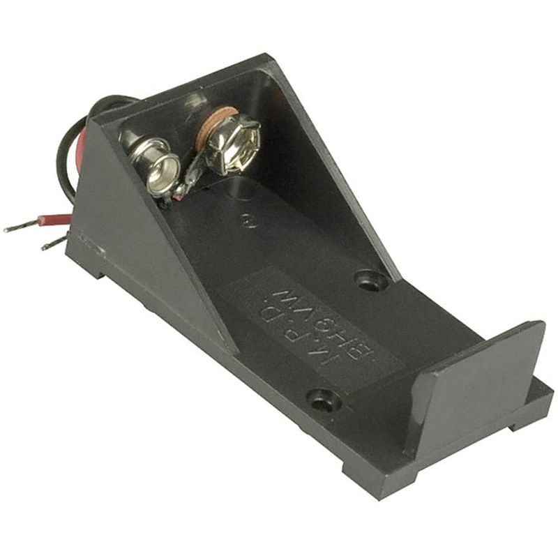 Foto van Mpd bh9vw batterijhouder 1 9v (blok) kabel (l x b x h) 55 x 30 x 21 mm