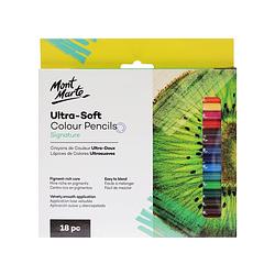Foto van Mont marte® set 18 stuks ultra-soft kleurpotloden