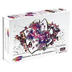 Foto van Eureka 2d rainbowooden puzzle - unicorn - 110 stukjes