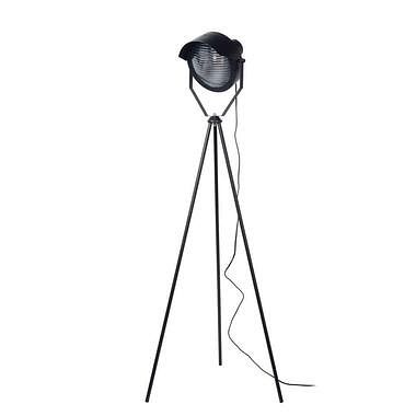Foto van Lucide vloerlamp cicleta - zwart - 71,5x71,5x154 cm - leen bakker