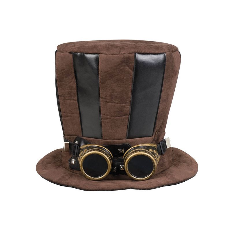 Foto van Boland hoed steampunk one size bruin