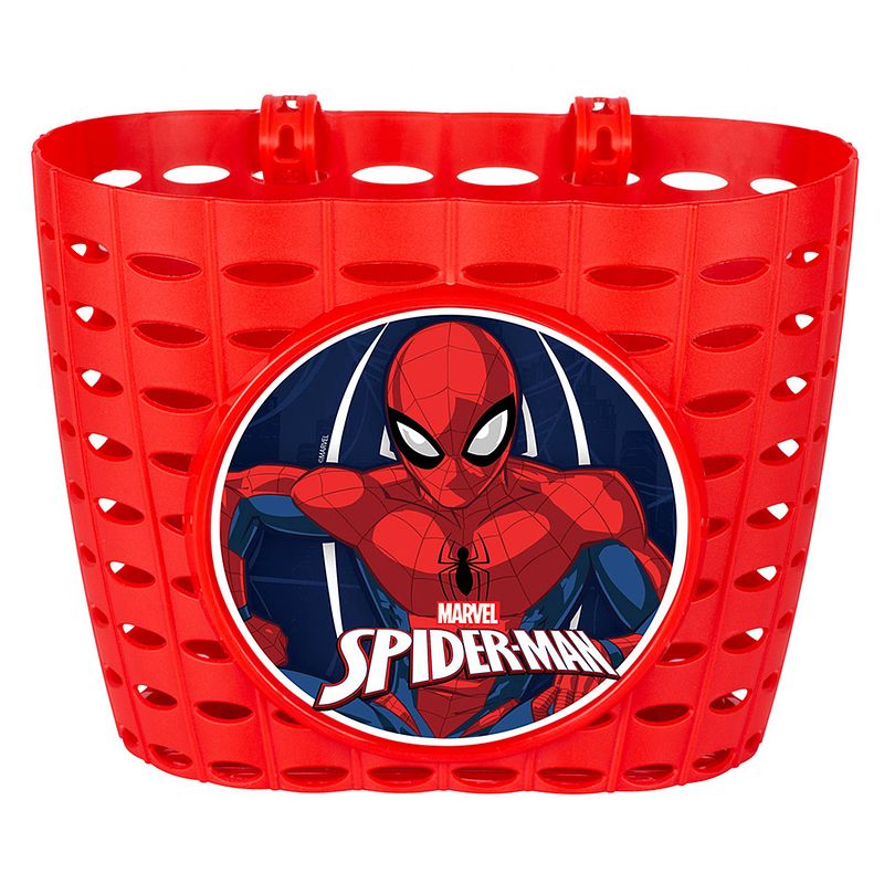 Foto van Disney fietsmand spider-man junior 20 cm rood