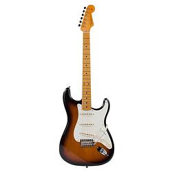 Foto van Fender eric johnson stratocaster 2-color sunburst mn