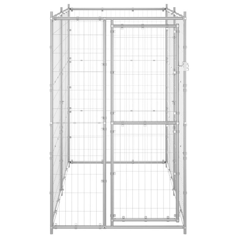 Foto van Infiori hondenkennel voor buiten 110x220x180 cm gegalvaniseerd staal