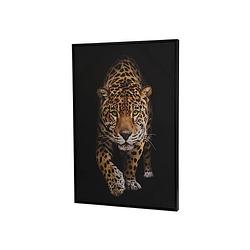 Foto van Canvas schilderij 90 x 60 cm luipaarden print - schilderijen