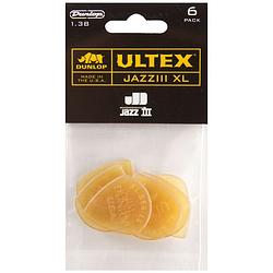 Foto van Dunlop ultex jazz iii xl 6-pack plectrumset geel