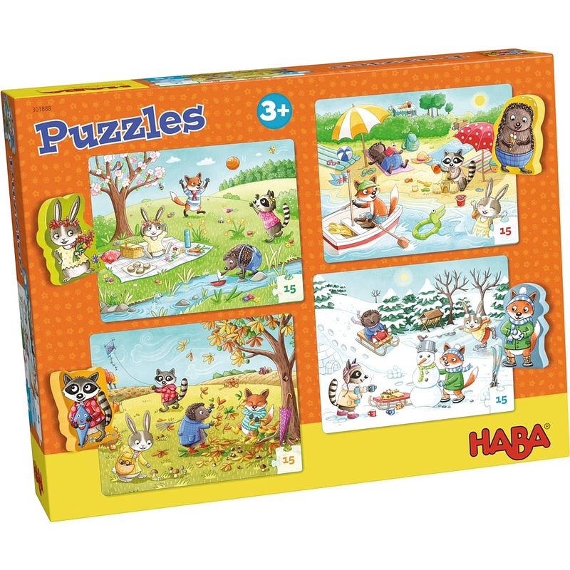 Foto van Haba kinderlegpuzzel de seizoenen 8-delig