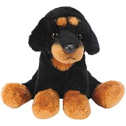 Foto van Pluche knuffel dieren rottweiler hond 13 cm - knuffel huisdieren