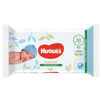 Foto van Huggies babydoekjes natural biodegradable bij jumbo