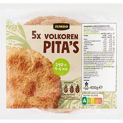 Foto van Jumbo volkoren pita's 5 stuks