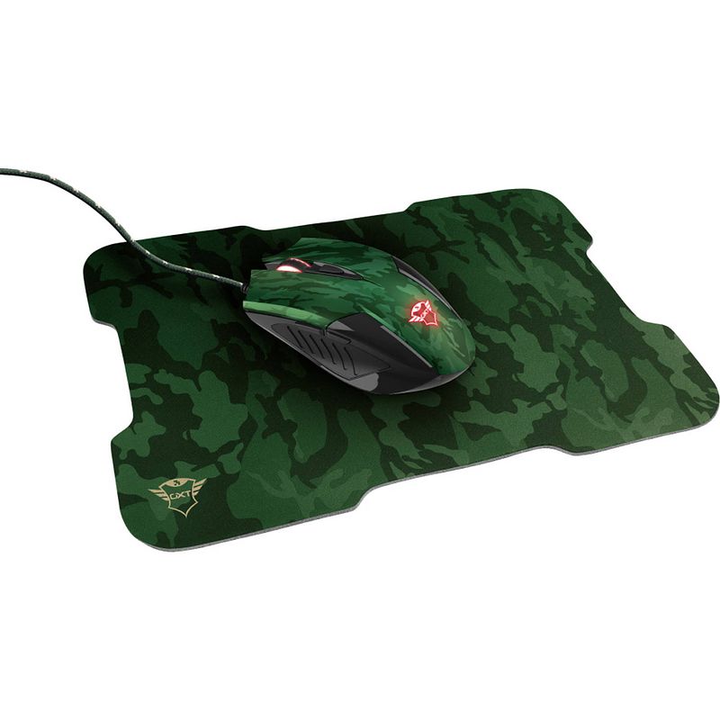 Foto van Gxt 781 rixa camo gaming mouse & mouse pad