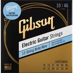 Foto van Gibson brite wire 12-string light snarenset voor 12-snarige elektrische gitaar