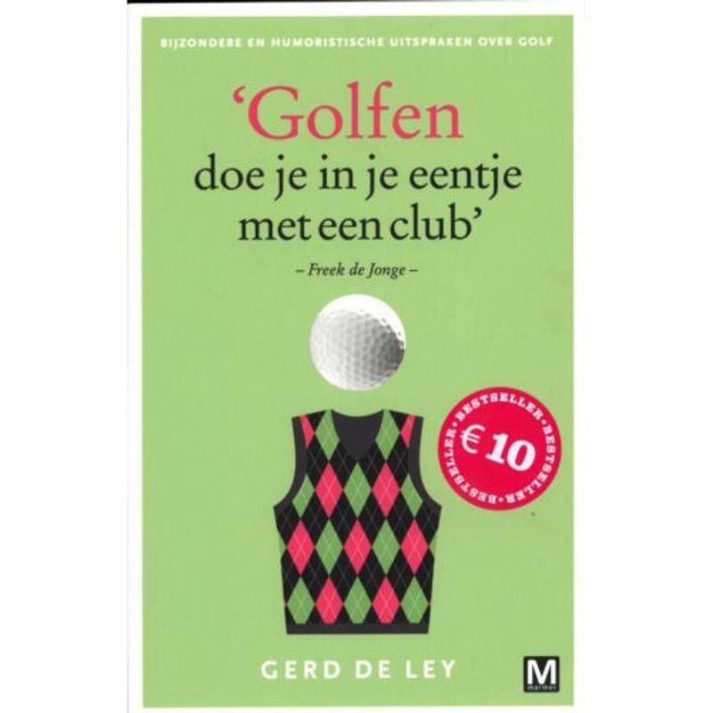 Foto van Golfen doe je in je eentje met een club