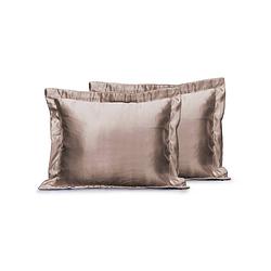 Foto van Eleganzzz beauty skin care kapselsloop - taupe 60x70cm - set van 2