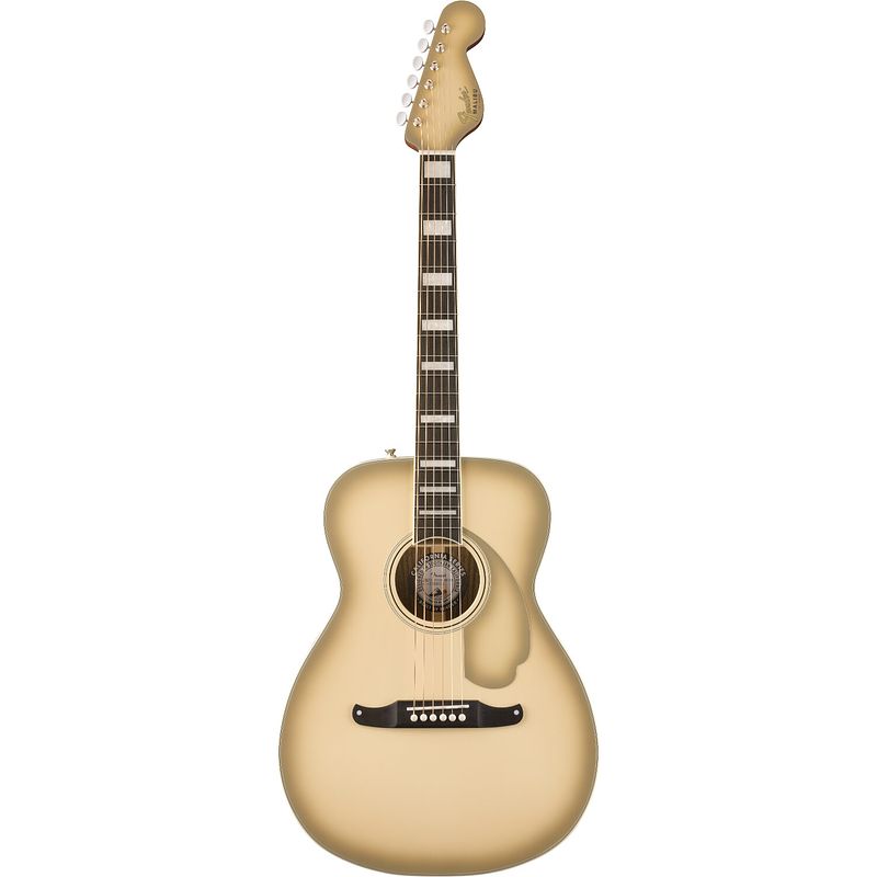 Foto van Fender limited edition california vintage malibu antigua elektrisch-akoestische westerngitaar met koffer