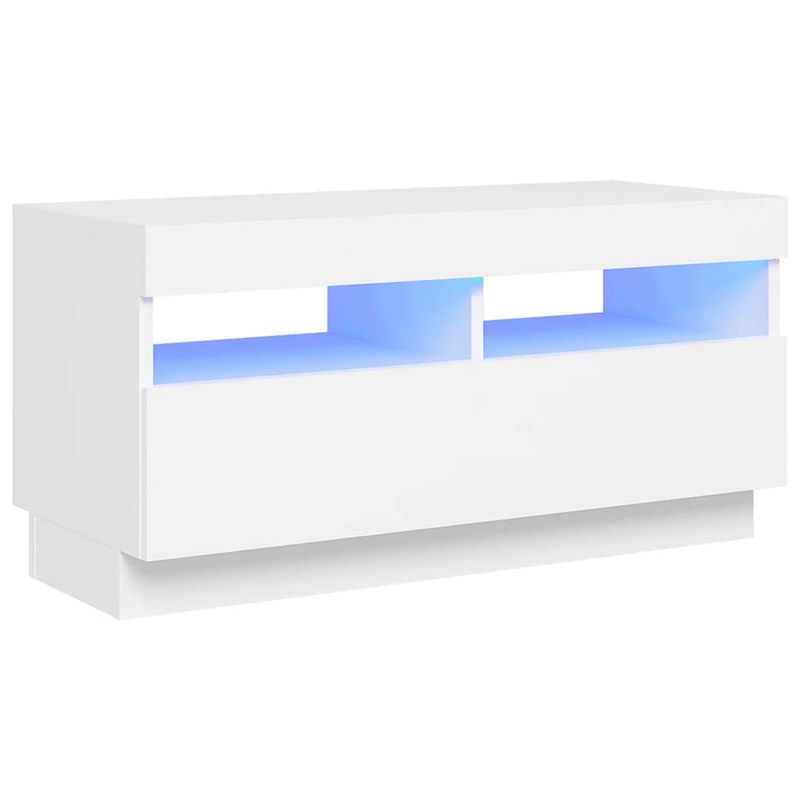 Foto van Vidaxl tv-meubel met led-verlichting 80x35x40 cm wit