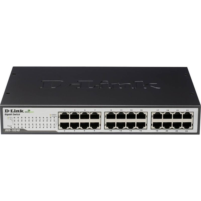 Foto van D-link dgs-1024d/e netwerk switch 24 poorten 1 gbit/s