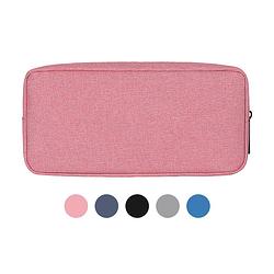 Foto van Kabel organizer tas - etui - opbergtas voor elektronica en accessoires - kabels - roze