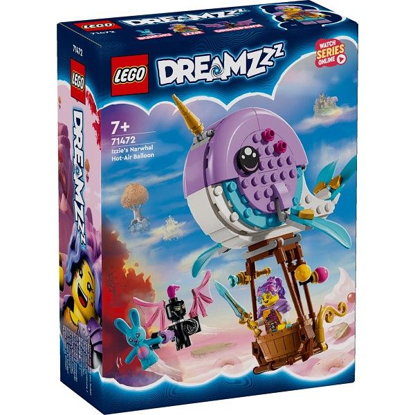 Foto van 71472 lego dreamzzz izzie's narwal luchtabllon