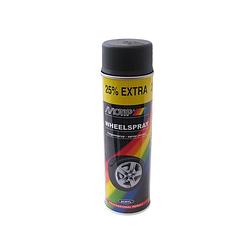 Foto van Motip spuitbus 400ml wheelspray mat-zwart