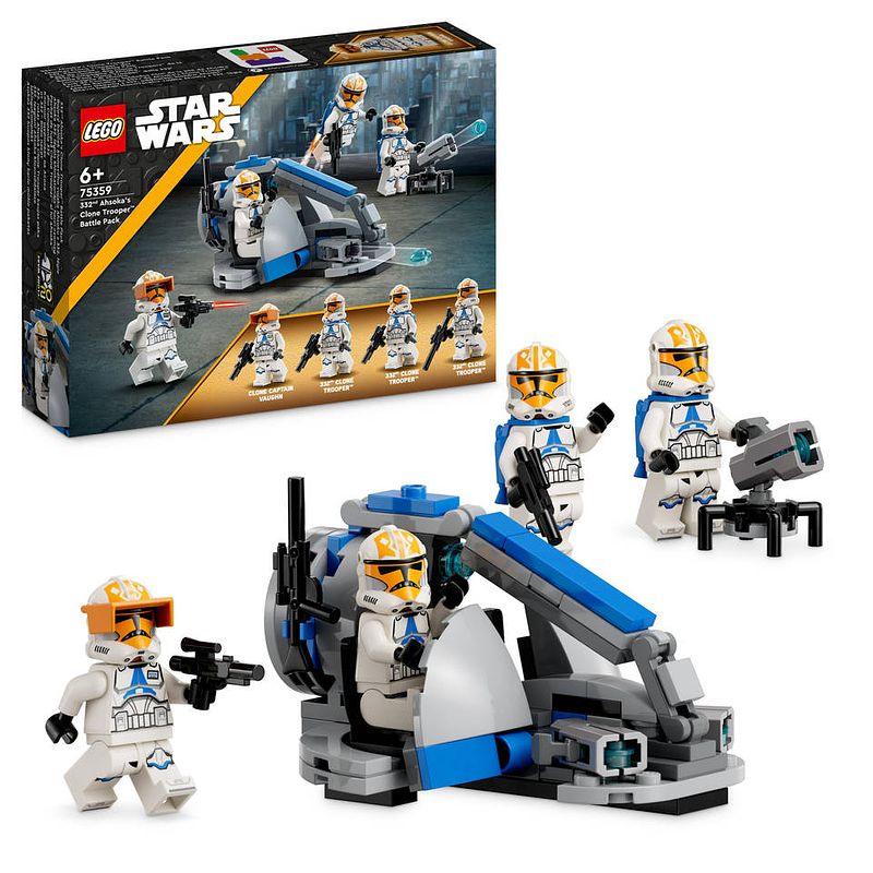 Foto van Lego star wars 332nd ahsoka's clone trooper battle pack 75359