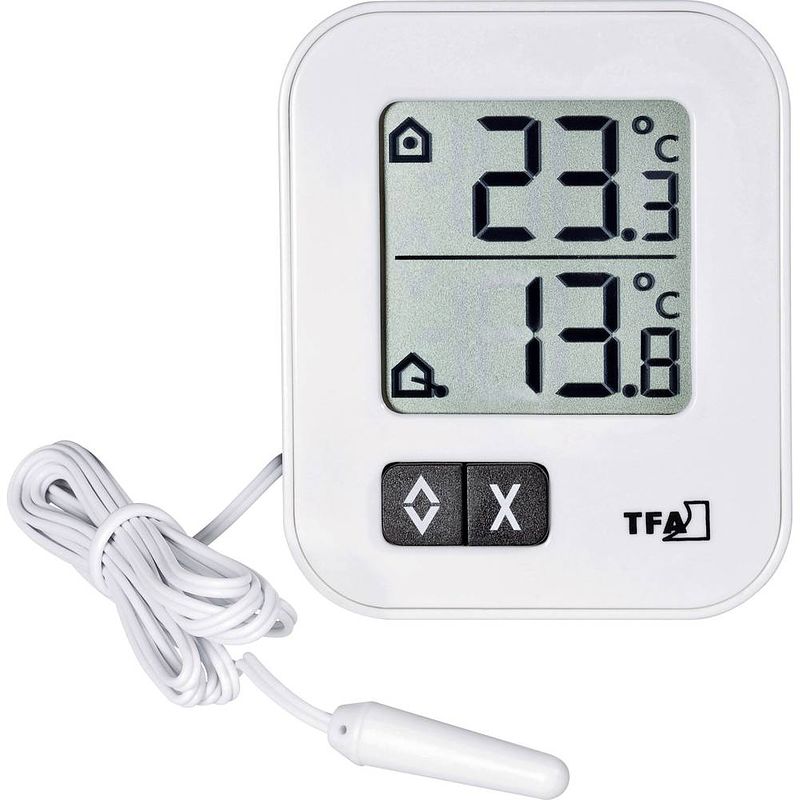 Foto van Tfa dostmann 30.1043.02 thermometer wit