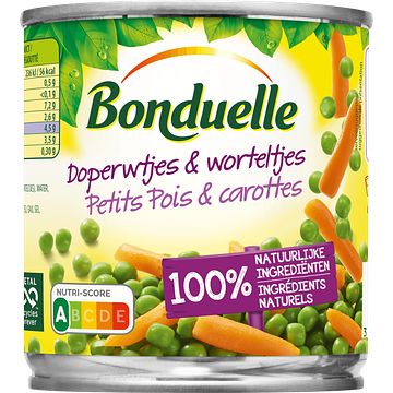 Foto van Bonduelle doperwtjes & worteltjes 150g bij jumbo